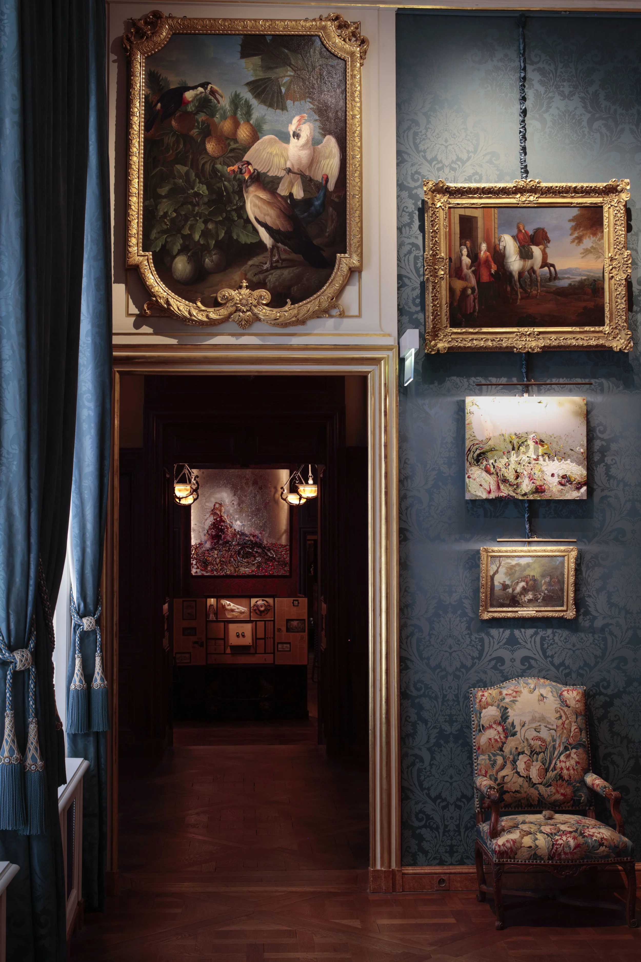  Vue d'exposition :&nbsp; En plein coeur , Musée de la Chasse et de la Nature, Paris 2017 