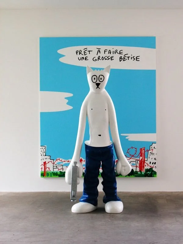ALAIN SÉCHAS - Cat People. Des artistes et des chats, La Galerie, centre d'art contemporain de Noisy-le-Sec, Noisy-le-Sec, France