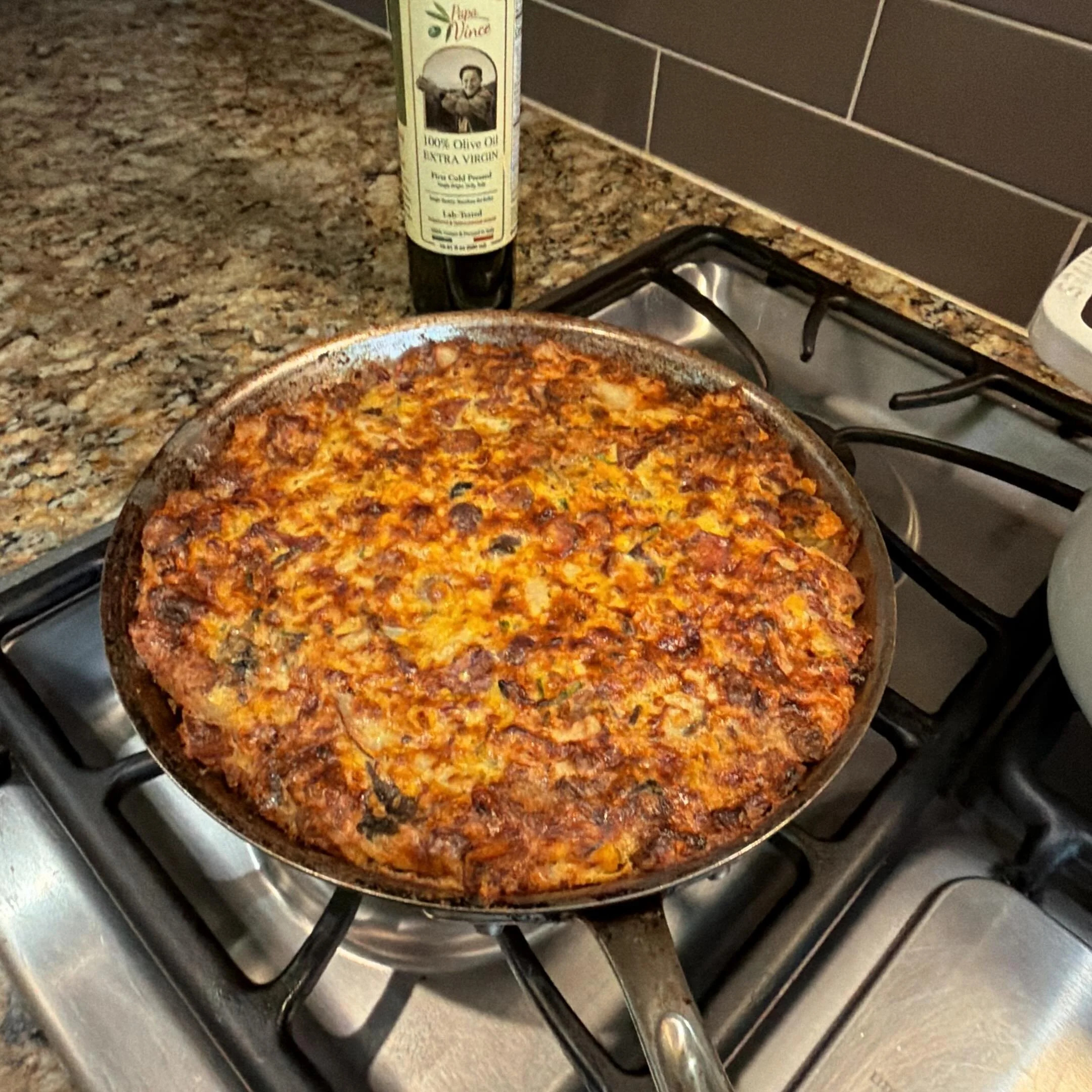 The #frittata is awesome #italy #cooking #chef 👨&zwj;🍳👨&zwj;🍳🇮🇹🇮🇹🍝🍝