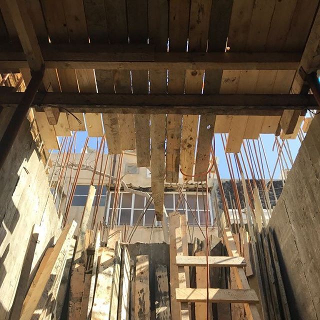 Sun &amp; Material 
#archproject #architecture #wood #underconstruction #bases
.
.
#TelAviv #Israel #ig_israel #insta_israel #building #architecture #expression #house #construction #ceiling #window #old #home #light #wooden #travel #traveling #visit