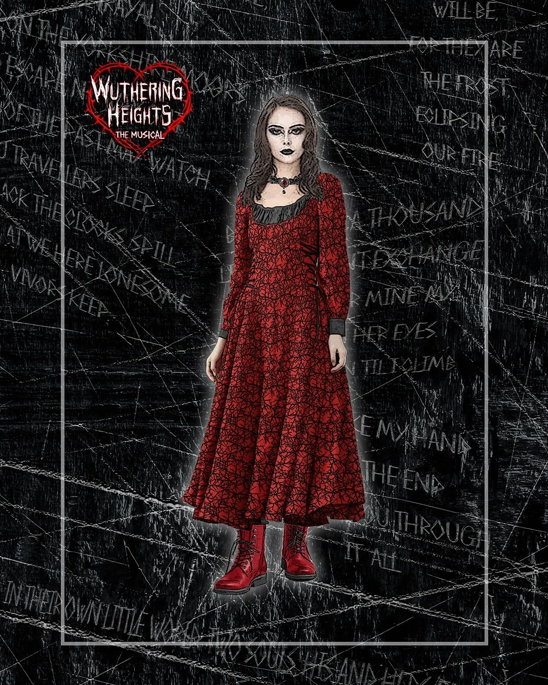 ❤️&zwj;🔥 With a certain film trailer currently steaming up the internet I thought I&rsquo;d do a little throwback post to a fun R&amp;D I took part in last year for @wutheringheightsmusical 

I was asked to create some costume &amp; environmental vi