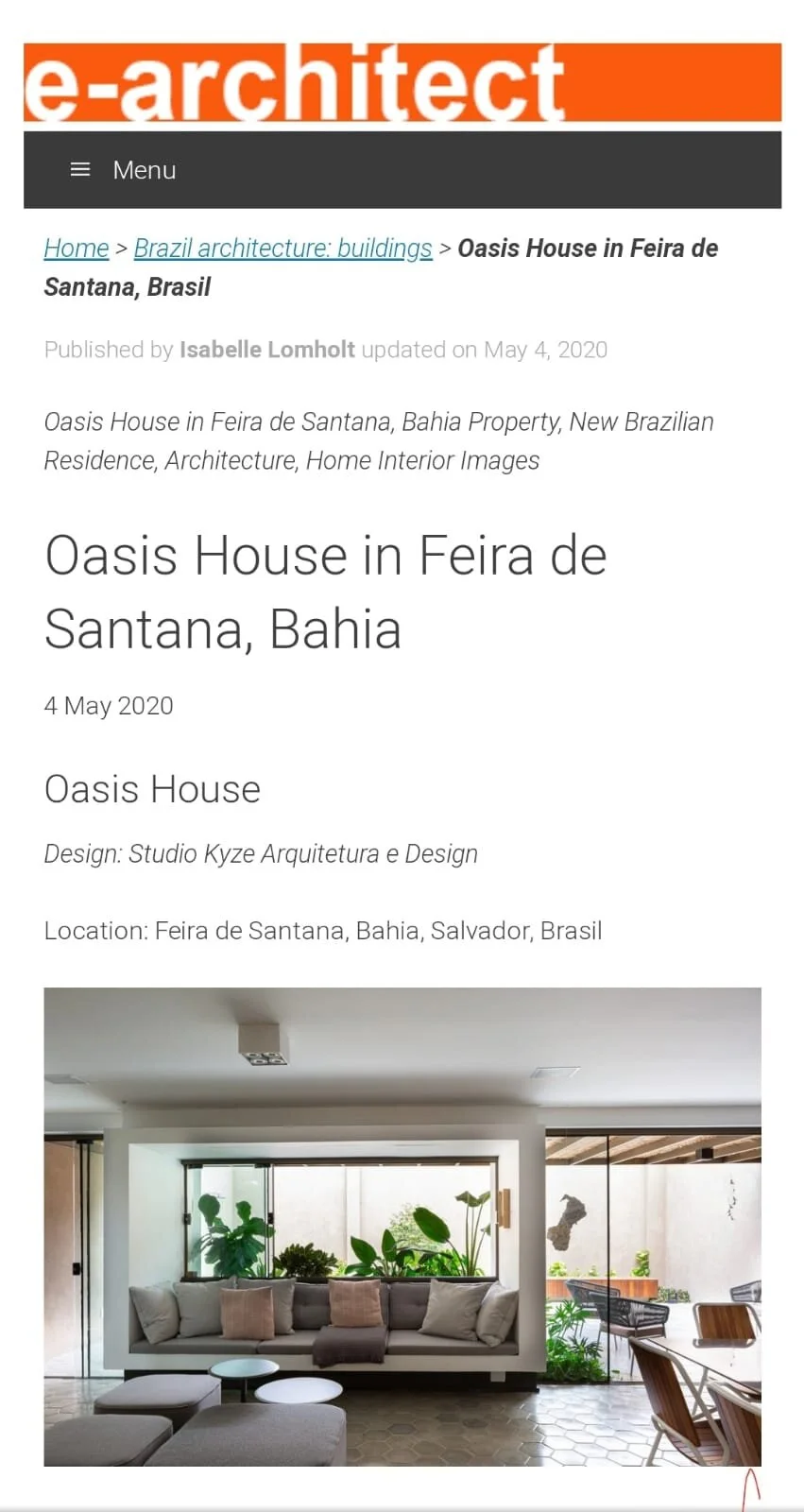e-architect - oásis house