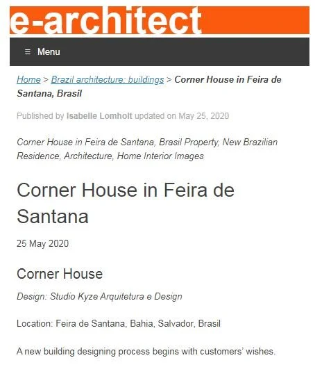 e - architect - corner house