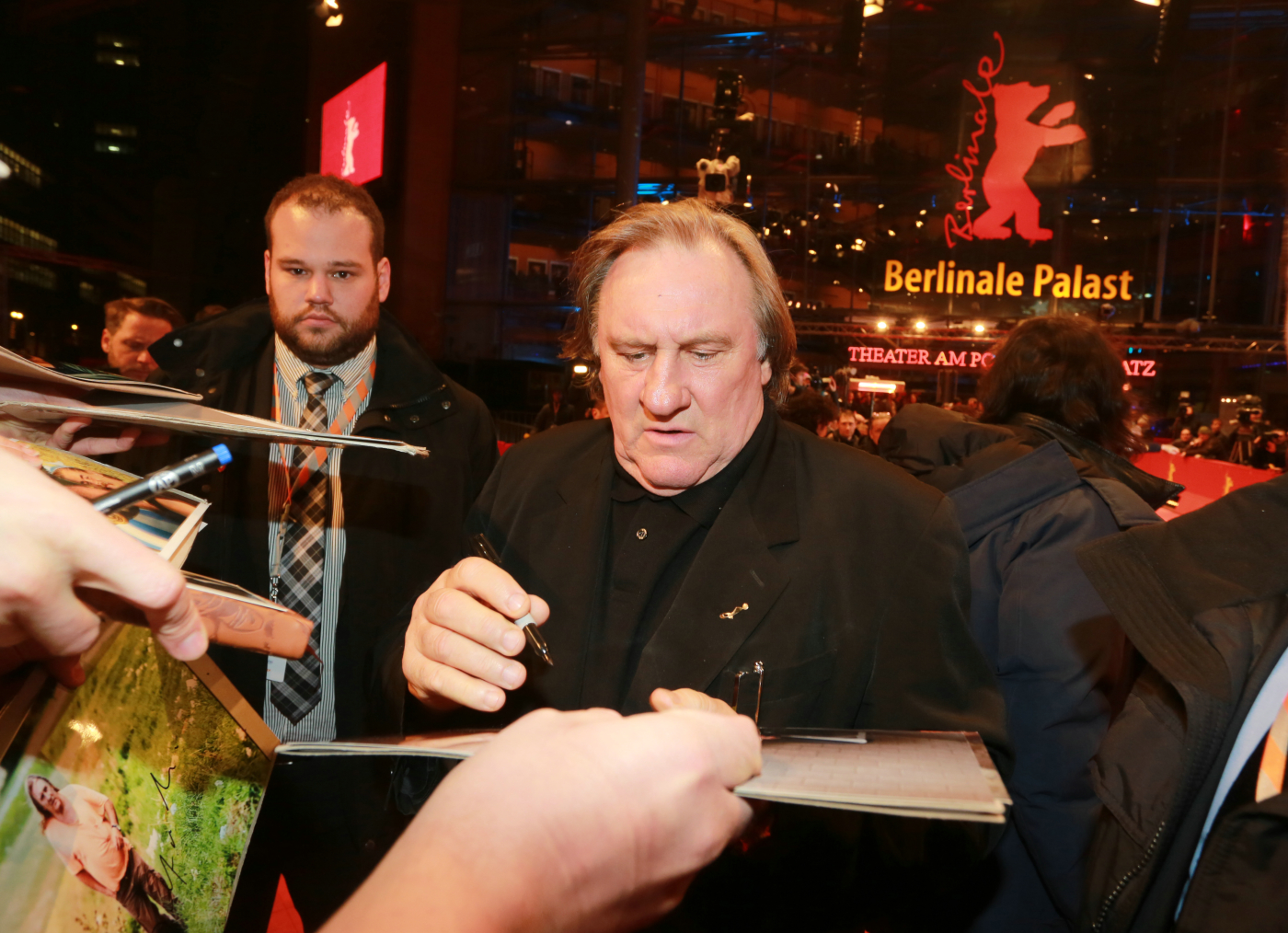  Gerard Depardieu auf der Premiere von SAINT AMOUR, Berlinale 2016. 