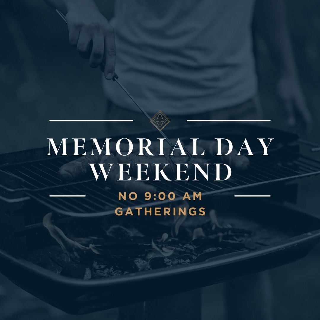 Keep in mind that with the number of our people out of town, there will be no 9:00 am offerings this coming Sunday. These will pick up next Sunday!
