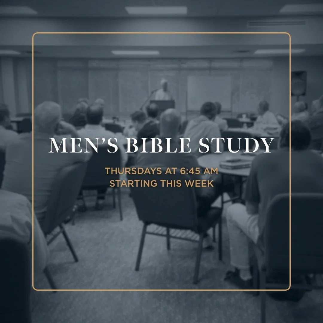 Men, we hope you can join us for our Men's Bible Study led by Andy Glenn that will meet this fall on Thursdays at 6:45am! Our first gathering will be this Thursday, September 18.