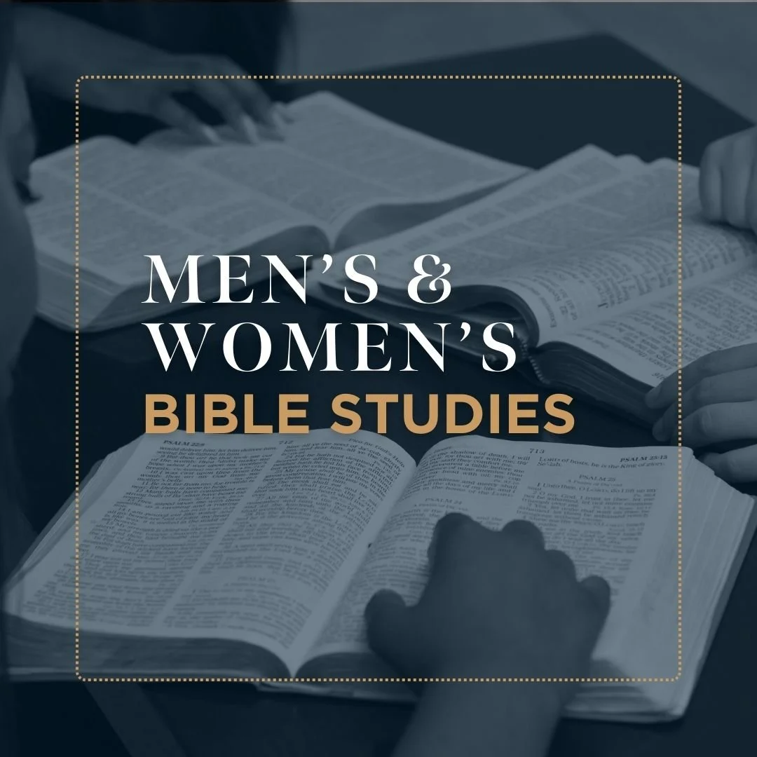 Our men's and women's Bible studies have started back up for the new year. If you aren't already involved, these studies are a great way to dive deeper into God's Word and get to know others! There are several options available throughout the week. L