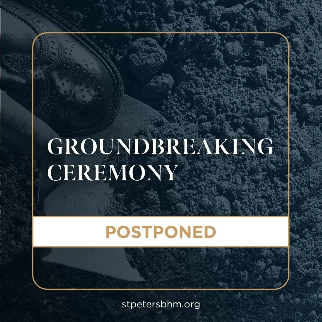 Due to the inclement weather expected on Sunday, we've decided to postpone our groundbreaking ceremony originally scheduled for 9:00 am. We will let you know as soon as a new date/time has been decided! Please note that we will still not have any 9:0