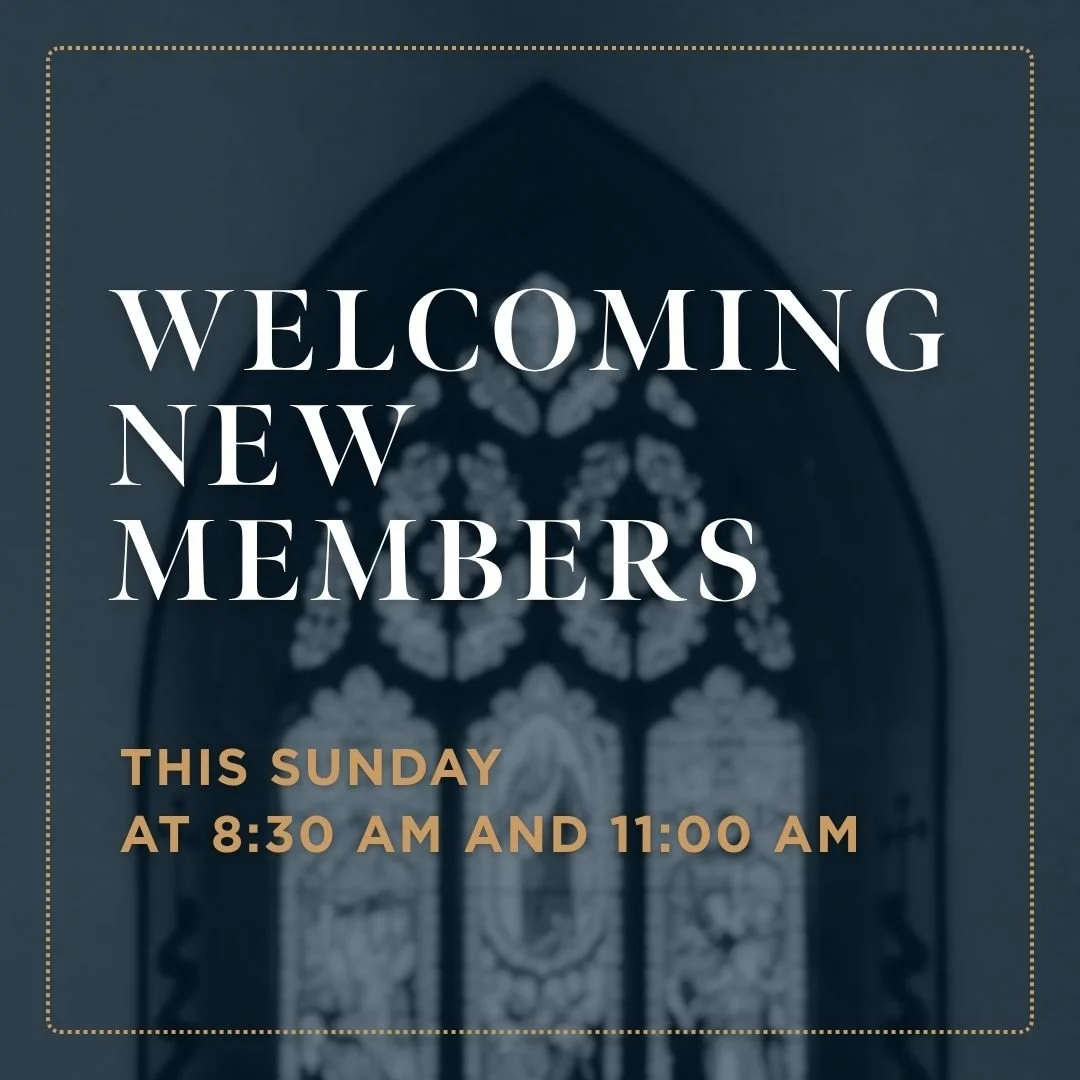 Don't forget we'll be welcoming our new members tomorrow at both of our worship services! Please join us to celebrate and get to know the newest members of our St. Peter's family.