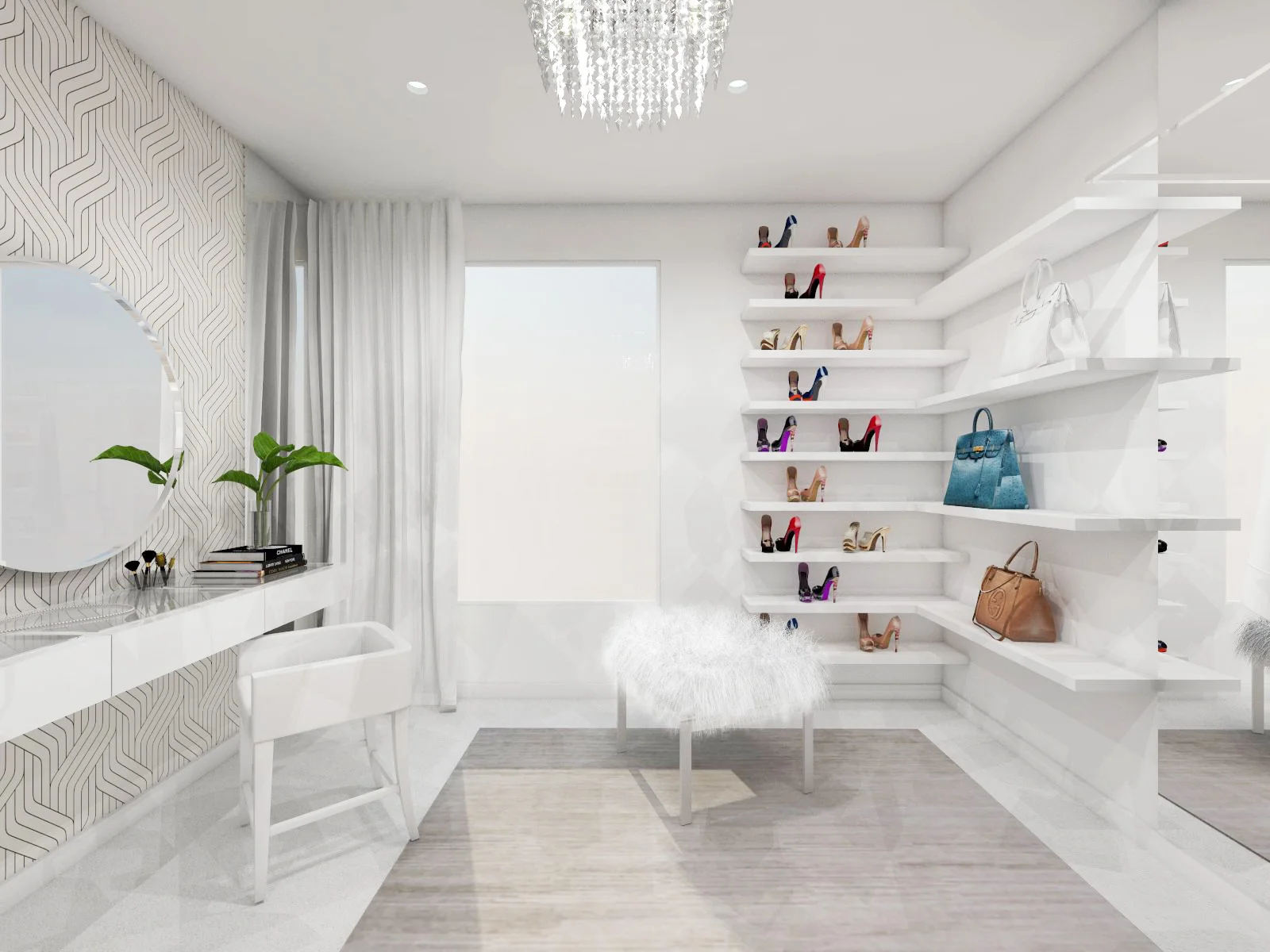 Preliminary rendering of Jessi's space