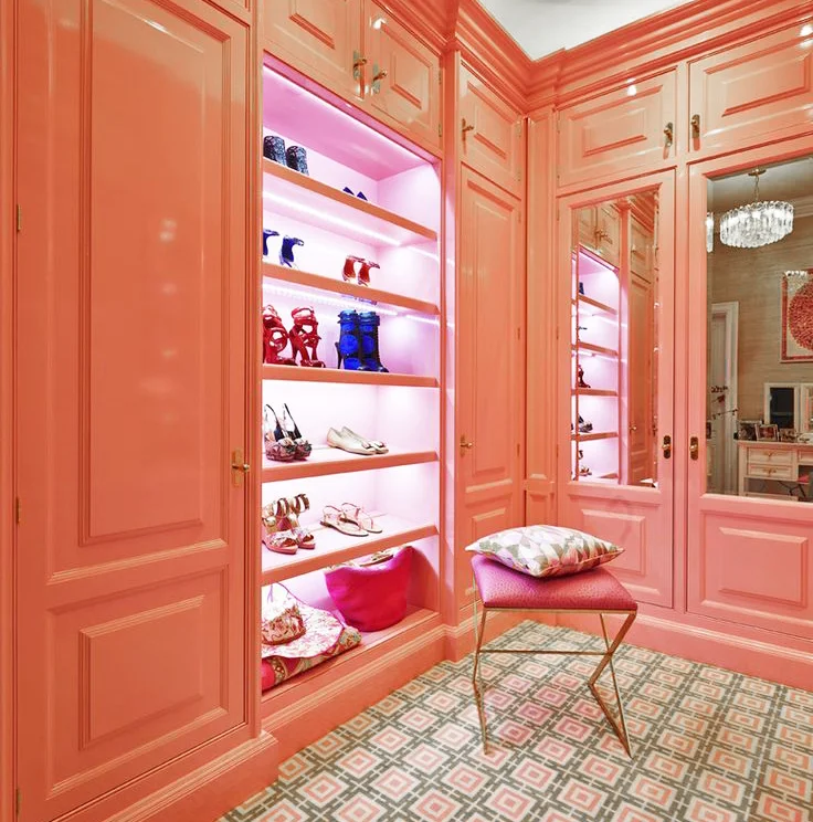if you’re loving the color, don’t shy away from a fully saturated look! carrying the color throughout makes for a more modern, monochromatic look!