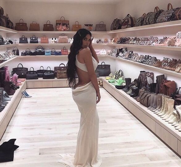 kourtney kardashian walk in closet