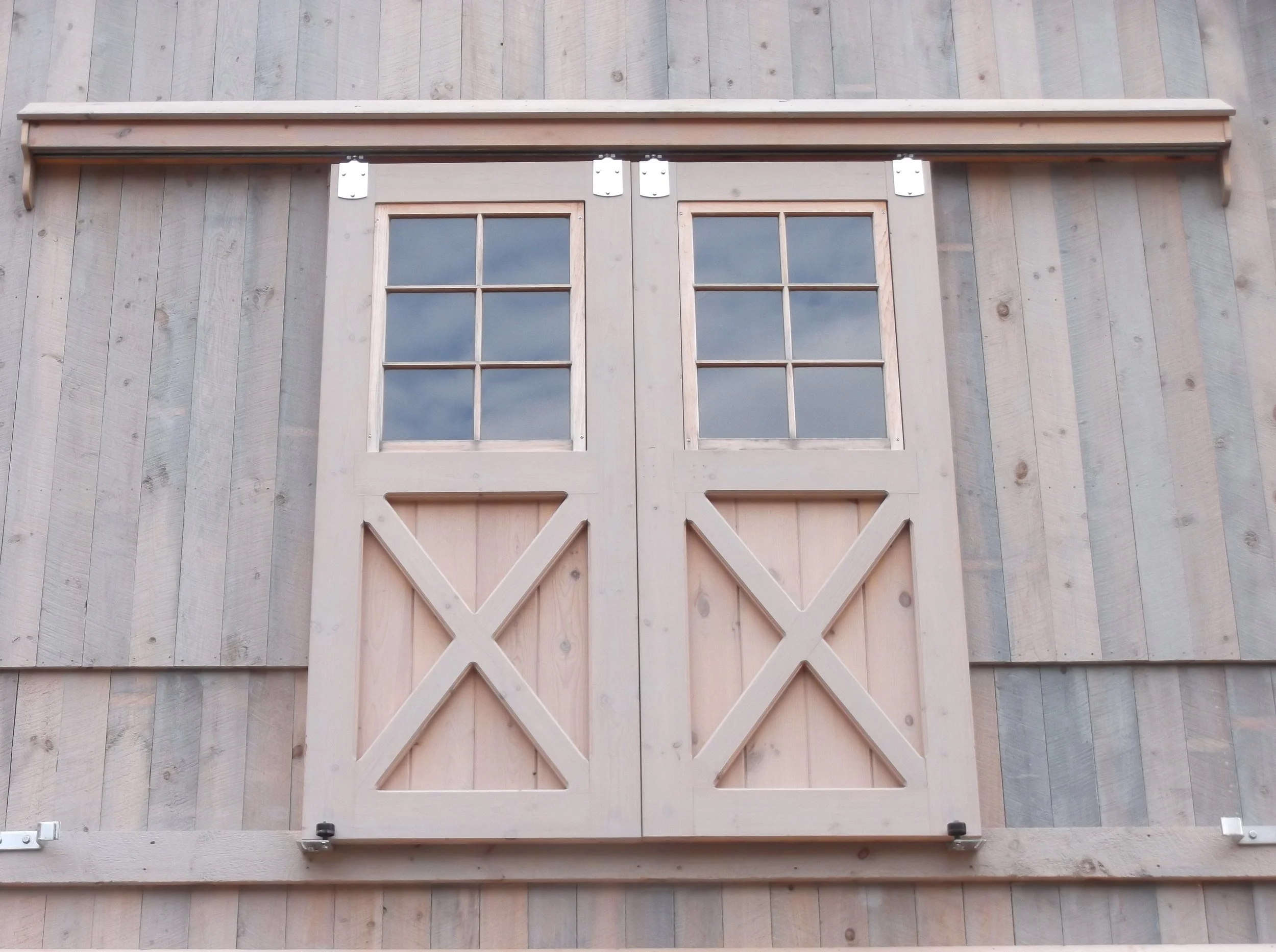 Split Sliding Door 6'w + Glass