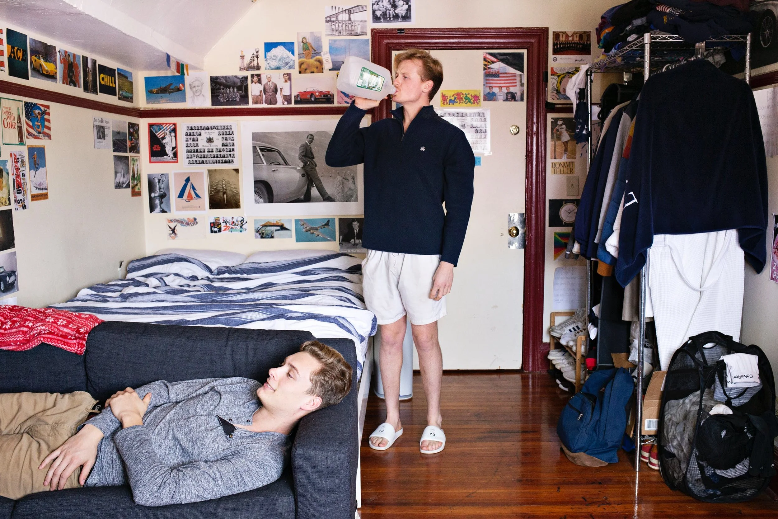 Sasha Rudensky's photographs of co-ed fraternities are featured in Topic Magazine