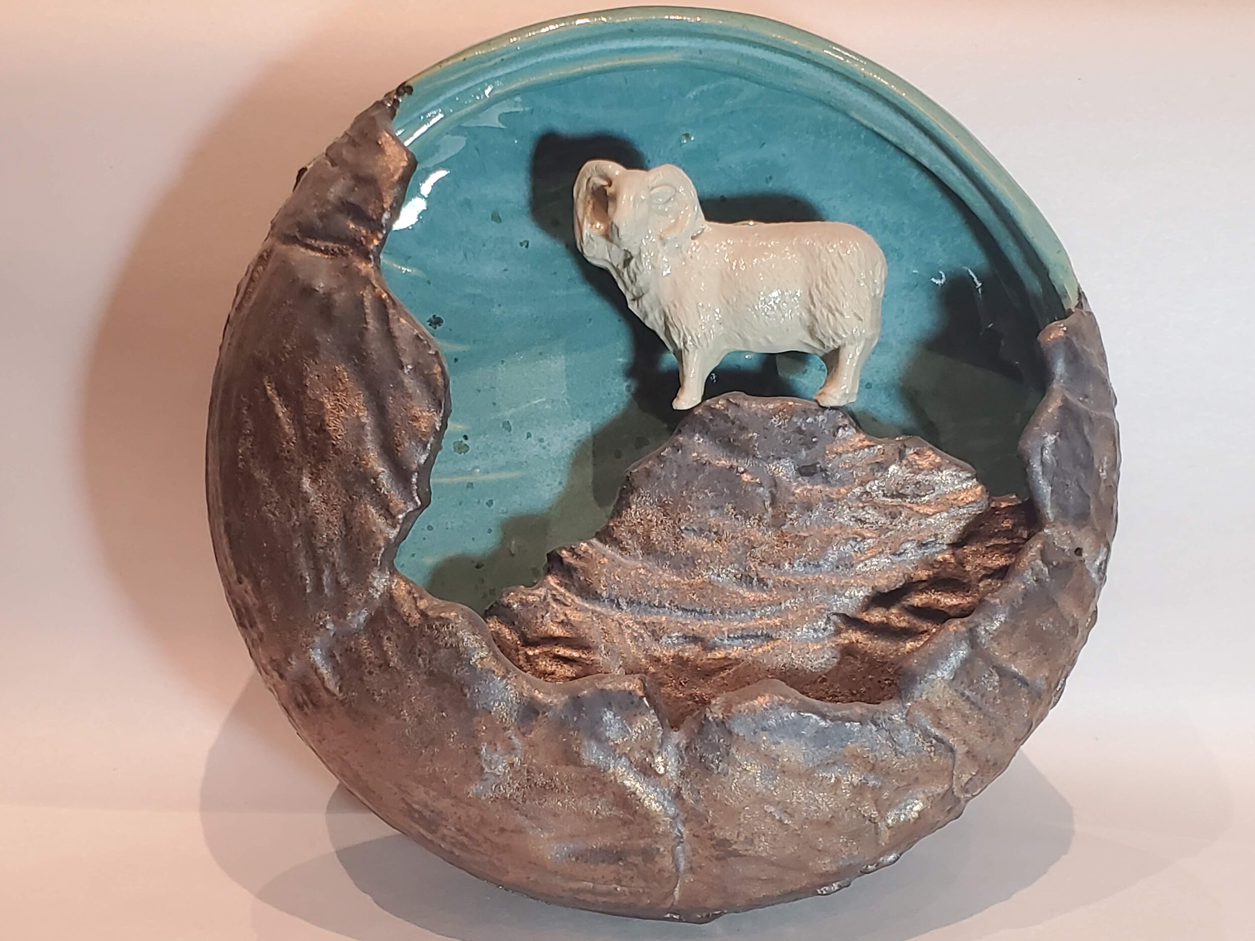 2. Ciara Linteau Goat Sheep Goat 2016 8 x 4 in Ceramic Wheelthrown and altered.jpg