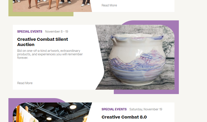 ArtsPlace:  Creative Combat Silent Auction