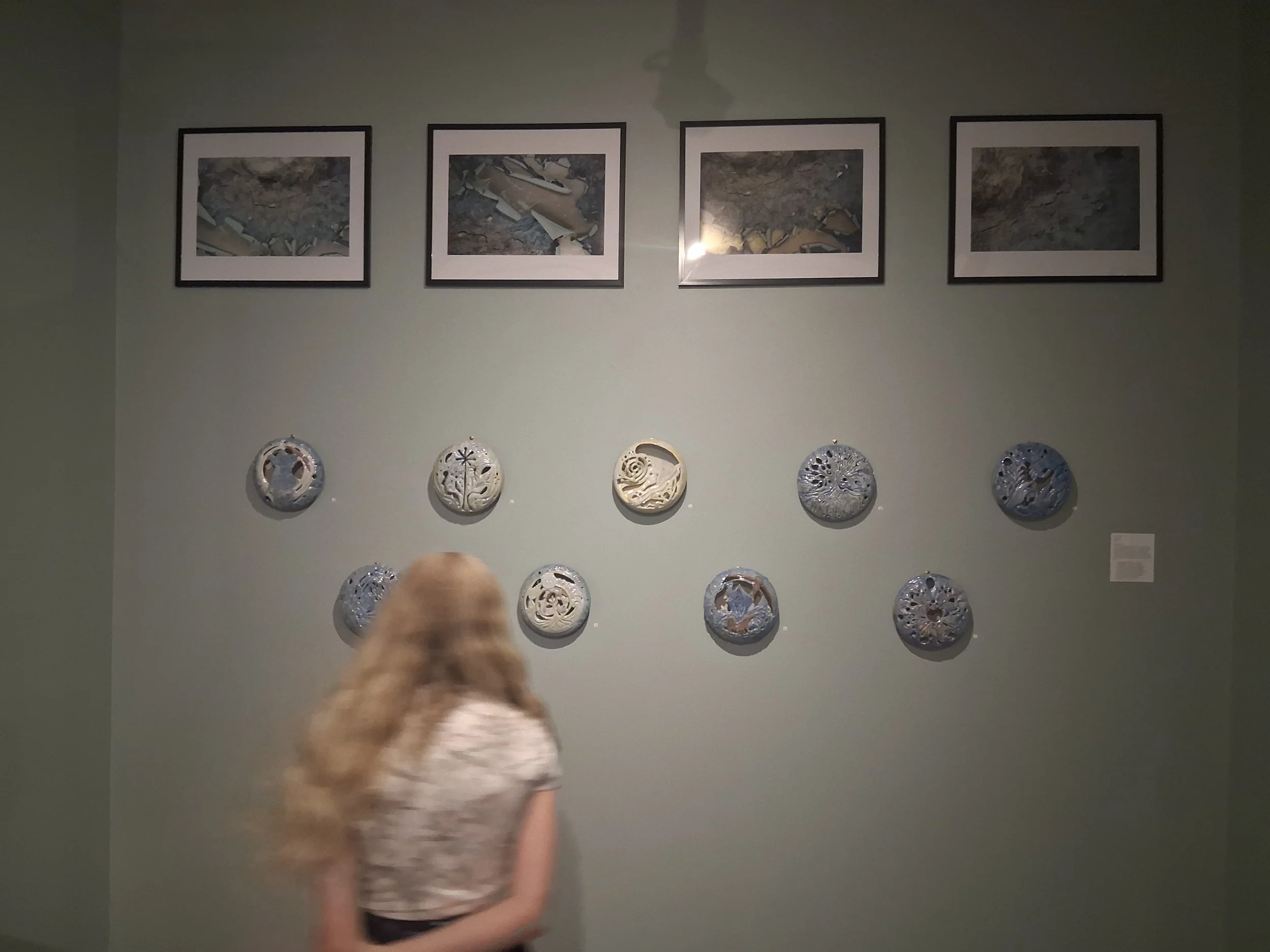 Ciara Linteau’s ceramic artwork exhibited in ENVIRON at the Alberta Craft Council.