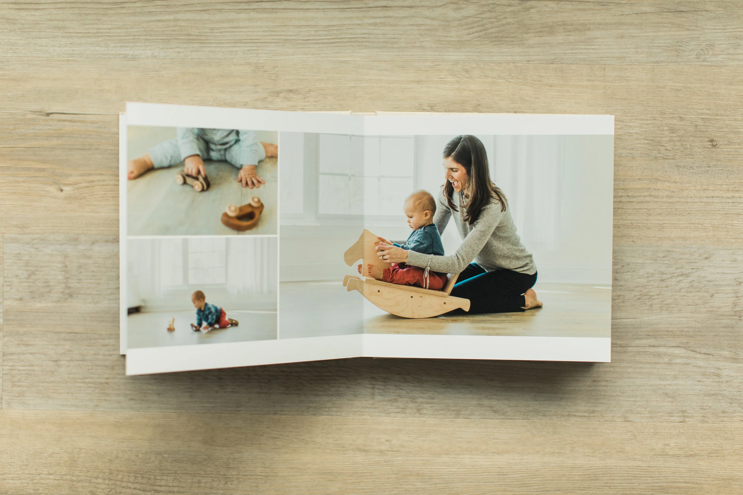 Baby photo album.
