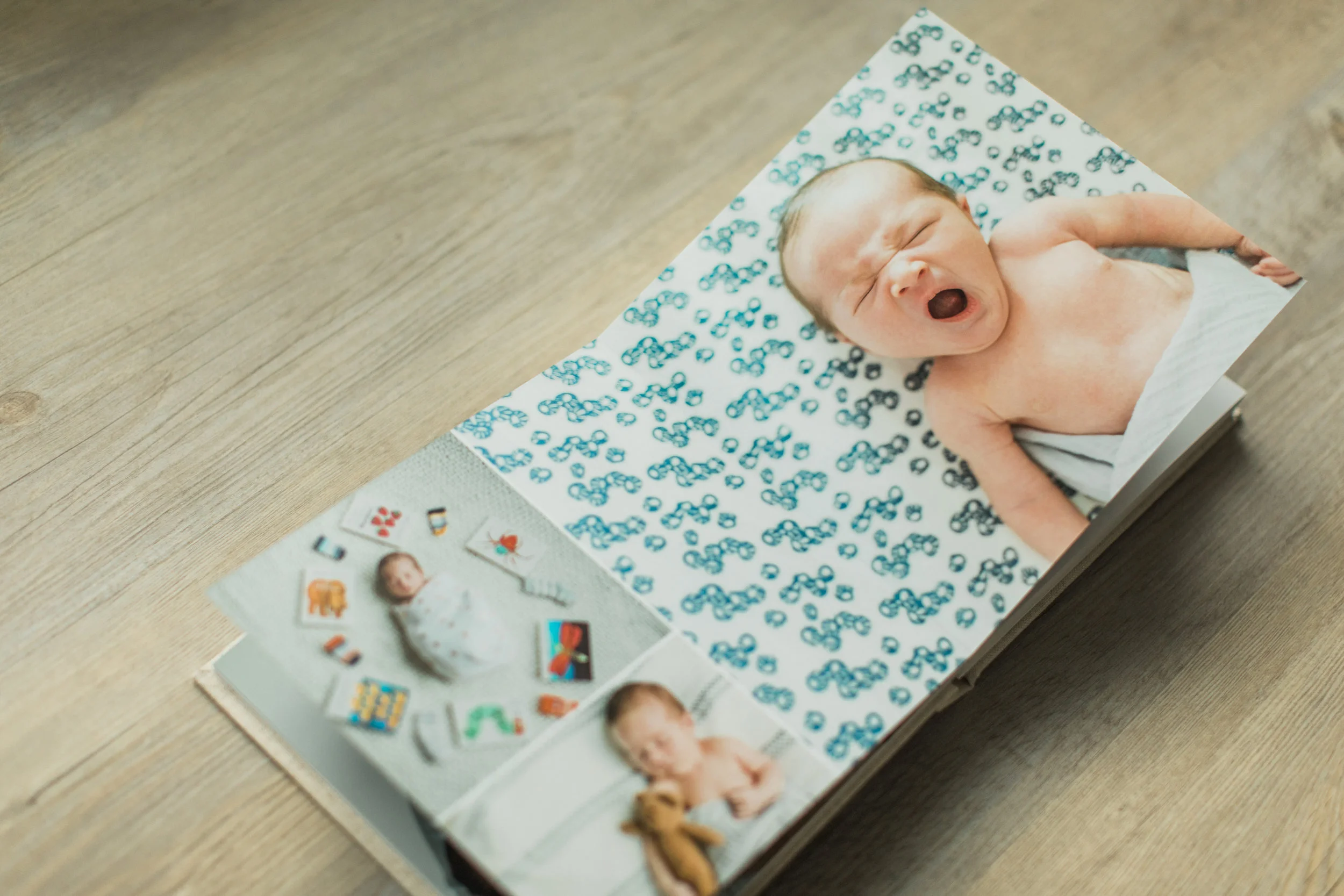 Baby photo album.