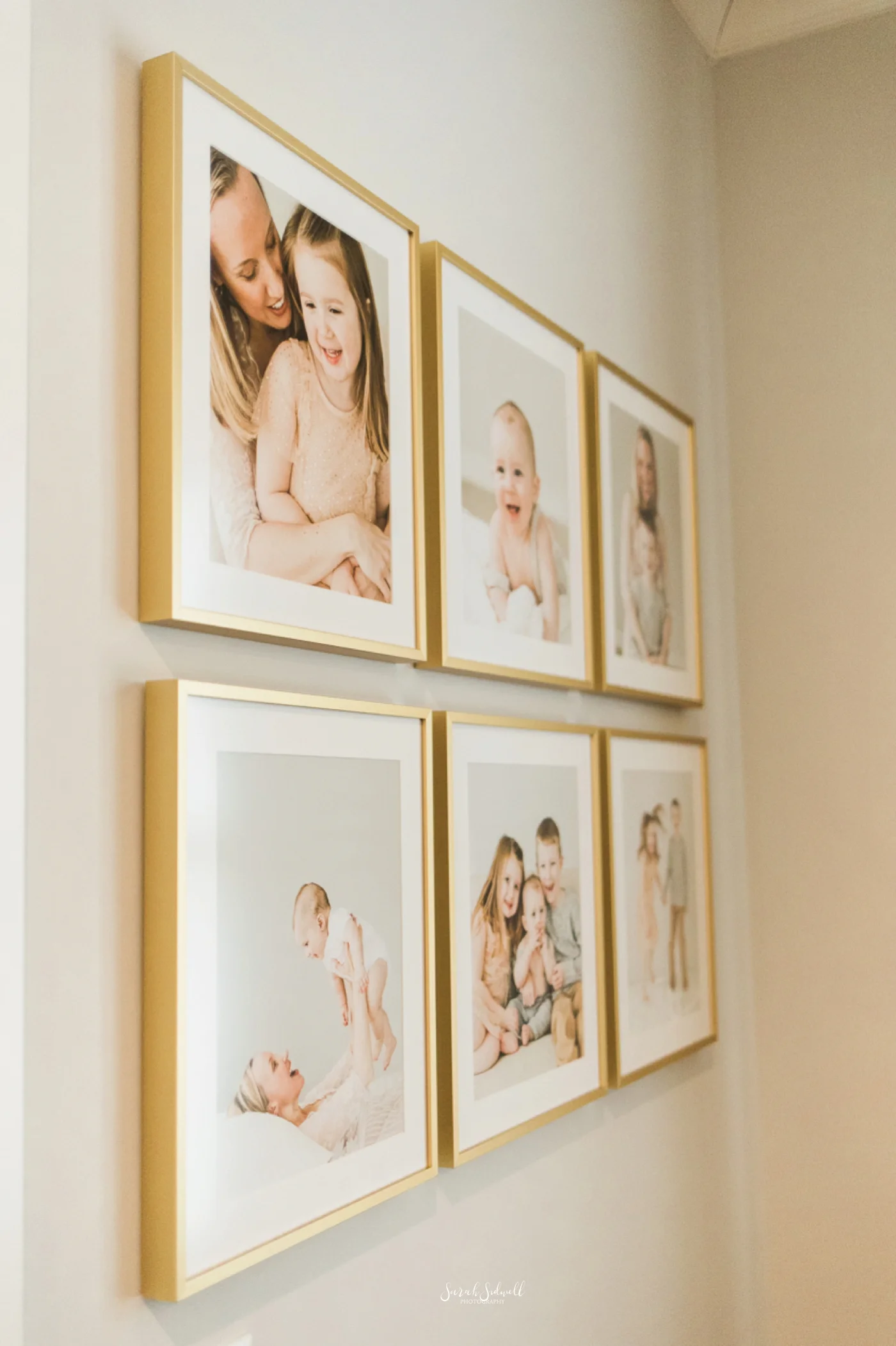Family Photo Gallery Wall | Use photos as stylish home decor