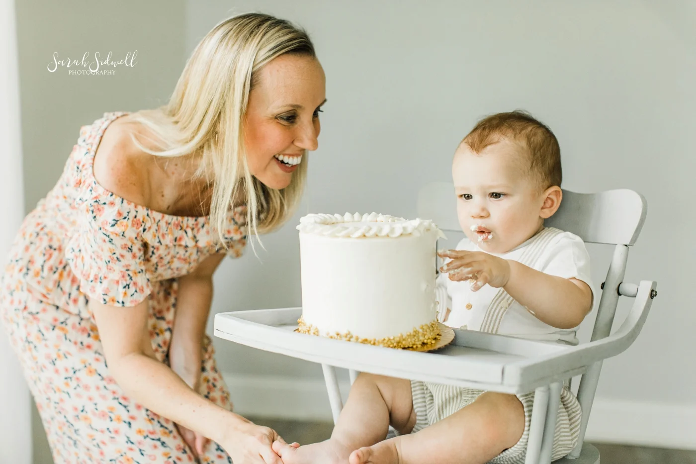 One Year Old Milestone Session | Brady’s Smash Cake