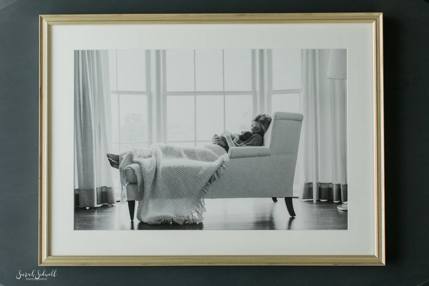 Framed Newborn Photos | Baby Evelyn