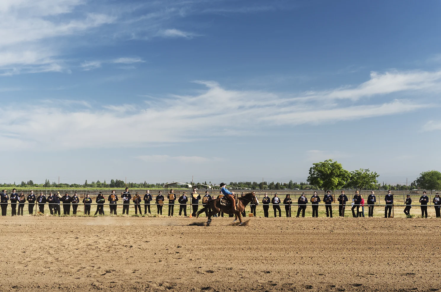 The California Future Farmers of America is trying to bring in more Latino students into the program, with hopes developing an interest in careers in agriculture, as half of all farm laborers and operators in the U.S. are Hispanic. I photographed the 2015 California FFA state championship at Fresno State University for Bright, Medium's education platform.