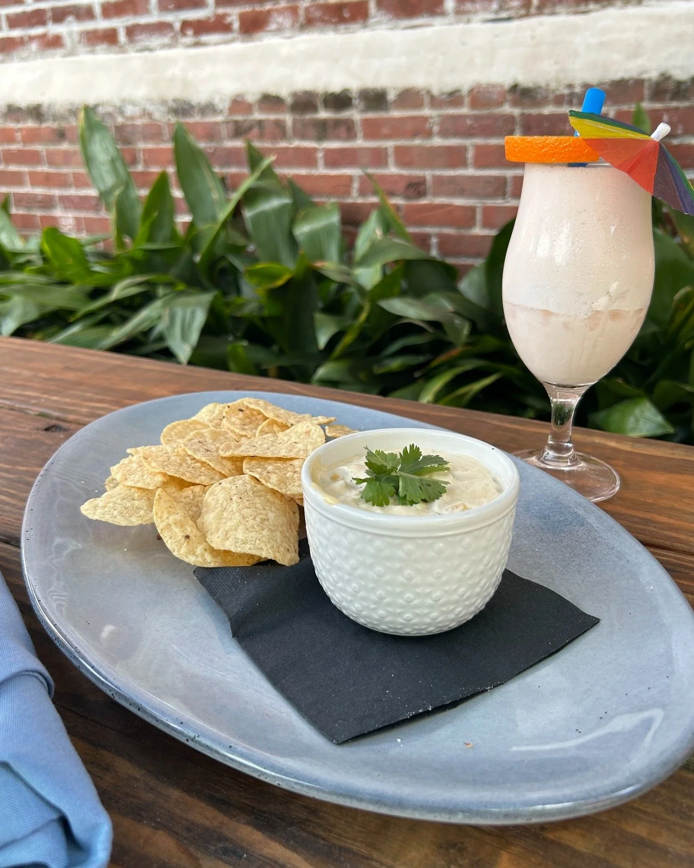 Street corn dip and our spin on a pi&ntilde;a colada? Don&rsquo;t mind if we do 🌴⛱️

Grab a seat and dig into our Duke&rsquo;s mayo + miso street corn dip, then cool down with the Camp Colada: a coconut-forward cocktail with cognac, rum, pineapple, 