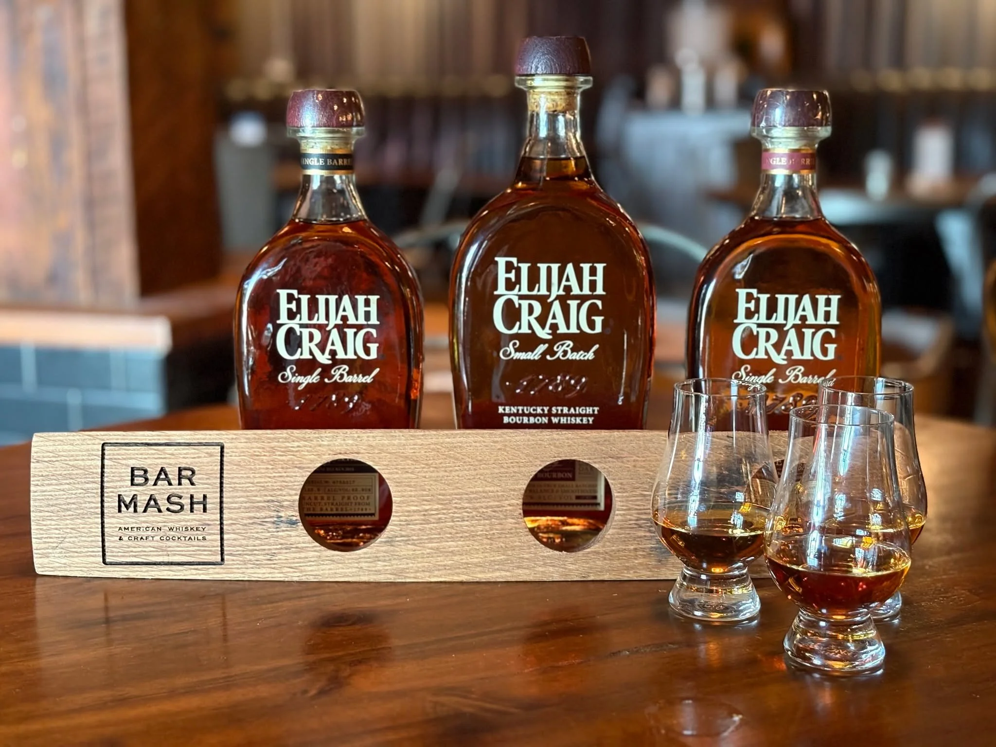 It&rsquo;s Flight Night at Bar Mash! 🥃

We&rsquo;re pouring a special Elijah Craig Flight &mdash; three unique barrel selects, served in our brand-new flight boards. Just $30 for a 1 oz. pour of each.

Happy Hour: 4-6pm
Bingo: Starts at 6pm
Friday p