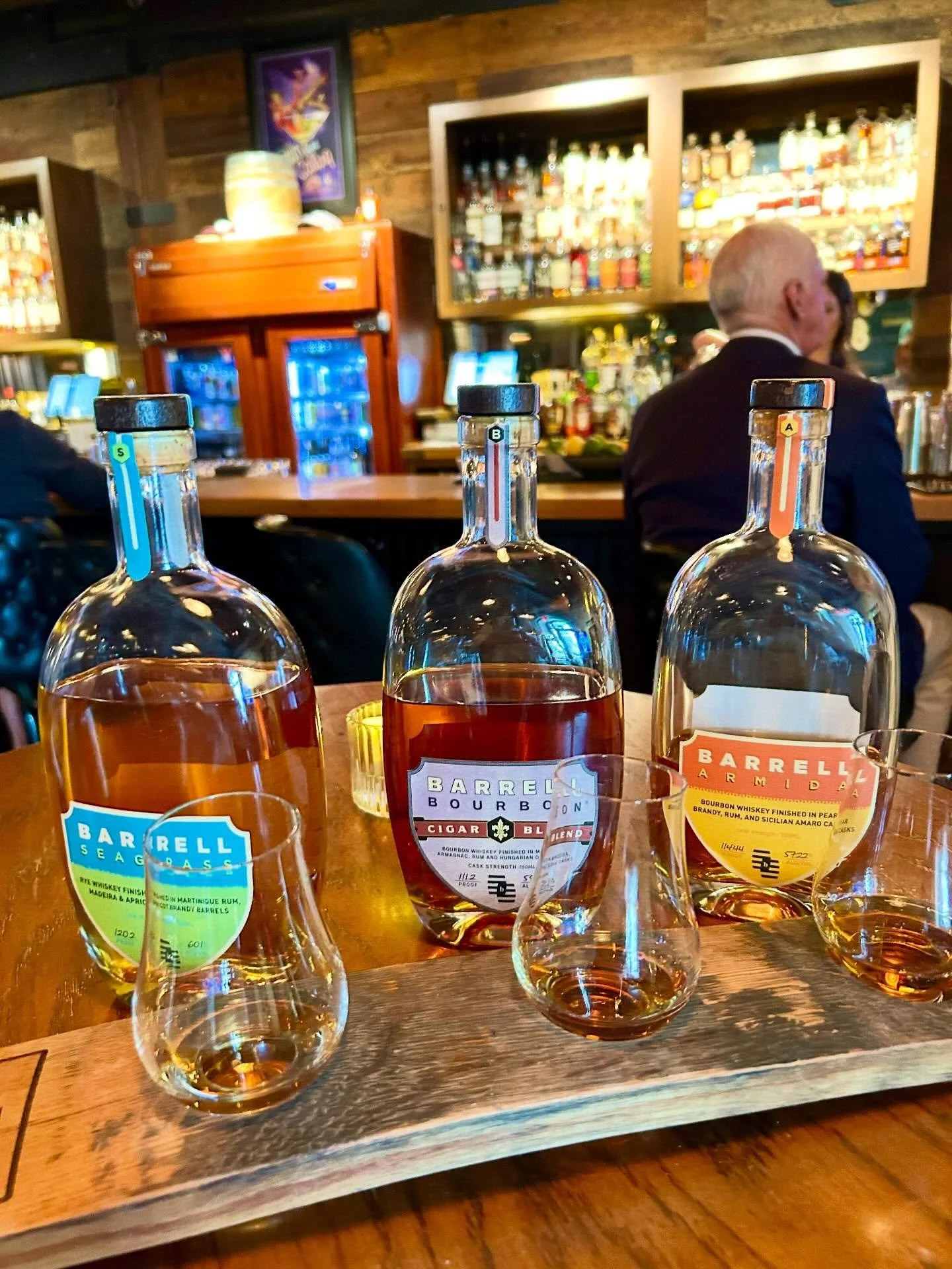 Your new favorite flight has landed. This week, we&rsquo;re pouring three standouts from @barrellbourbon &mdash; Seagrass, Cigar Blend, and Armida.🥃

Each one is a small-batch, blended whiskey crafted to hit differently, and trust us&hellip; they do