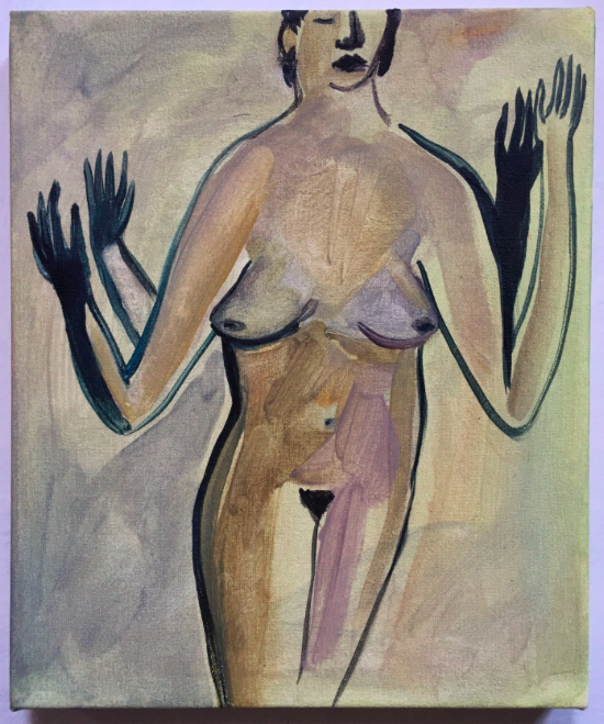 Untitled (woman with raised arms)