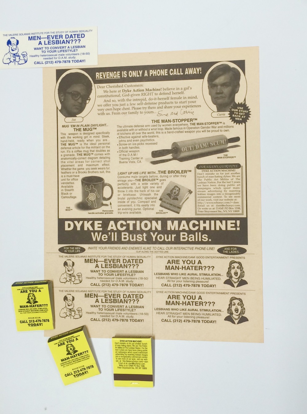  Dyke Action Machine, DAM SCUM, 1996. Courtesy of Dyke Action Machine! (Carrie Moyer and Sue Schaffner) 