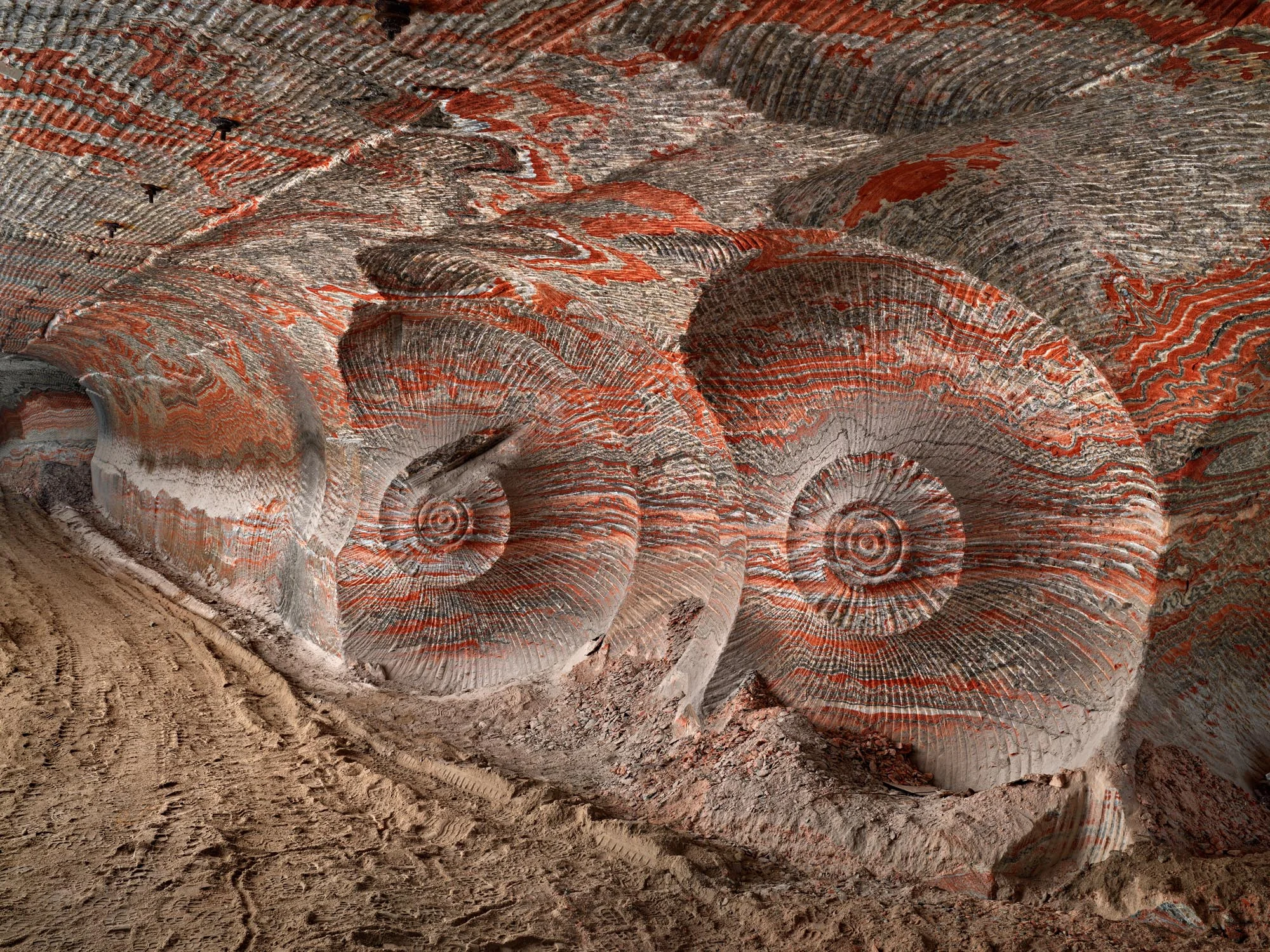 Uralkali Potash Mine #4, Berezniki, Russia 2017 © Edward Burtynsky, courtesy Flowers Gallery, London / Howard Greenberg and Bryce Wolkowitz Galleries, New York