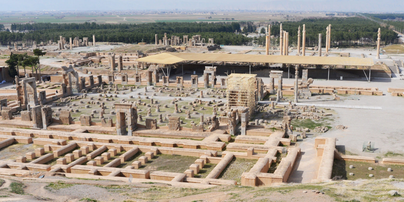 The ruins of the ancient Persian Capital of Persepolis, a massive and expansive structure of freestanding columns. With regards to architecture, the ancient Persians where masters of construction. Their focus was on appearance and ornament. One can assume that this mode of thinking would set the tone for future civilizations that would develop in the area, mainly in the Arab world. 