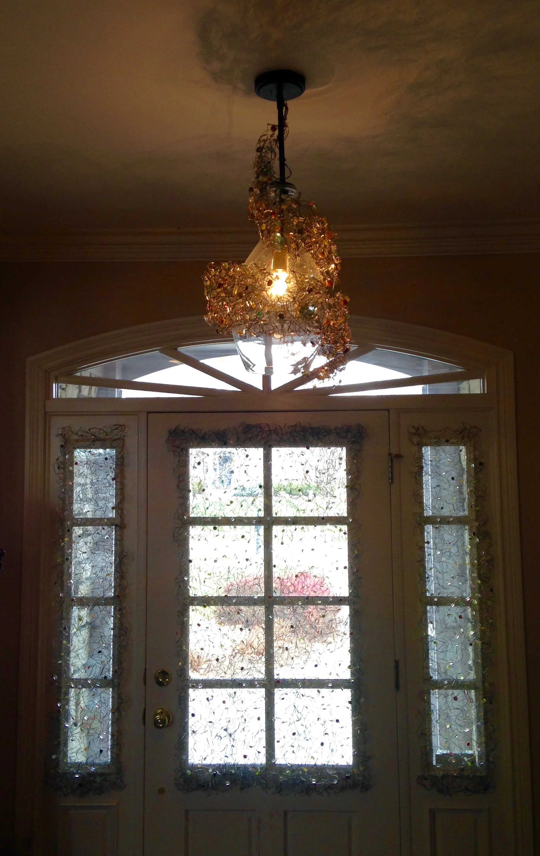 Spiral Light and Front Windows Treatment