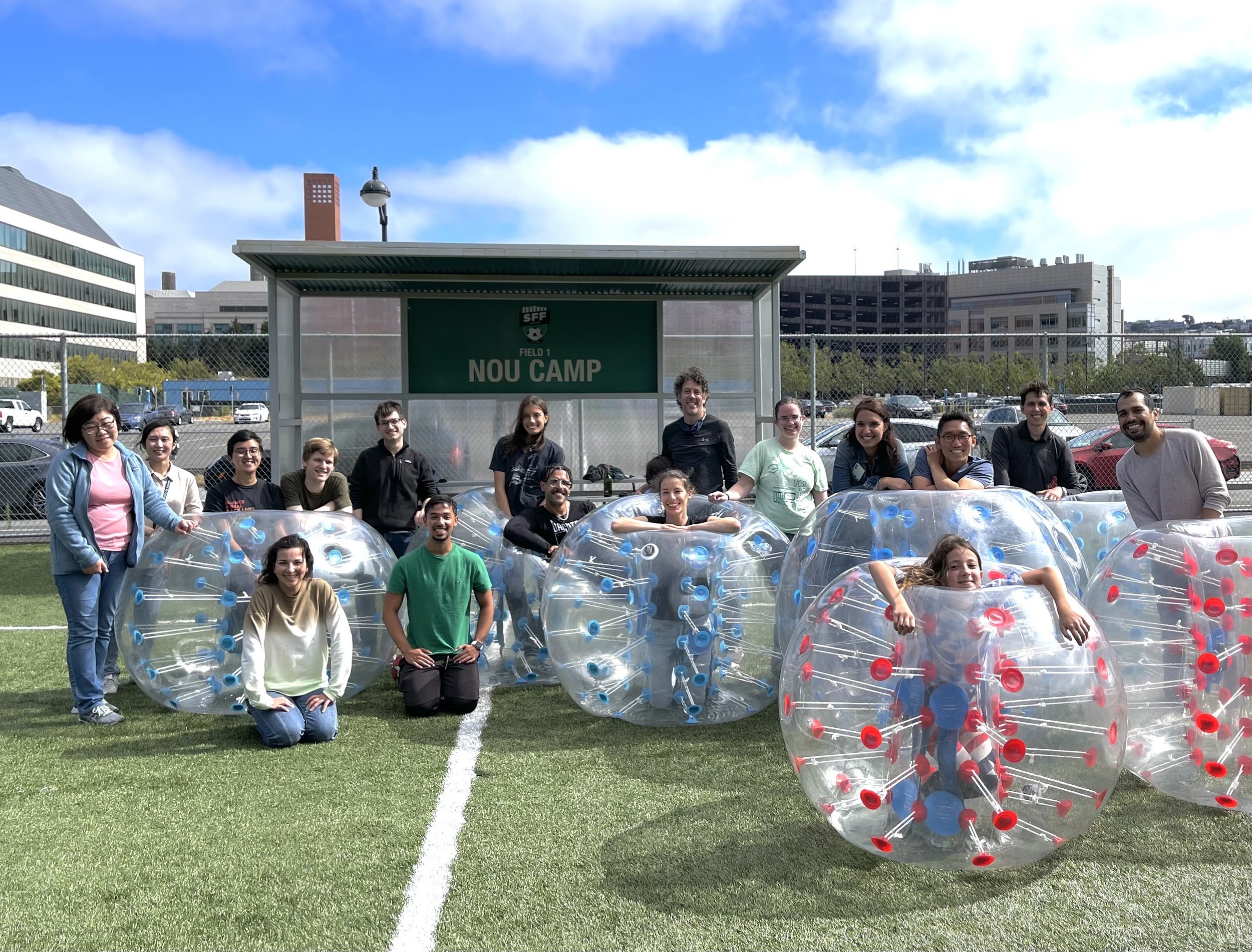 Bubble soccer, circa 2021