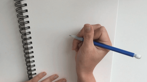 Step 1: Letter forms in pencil!
