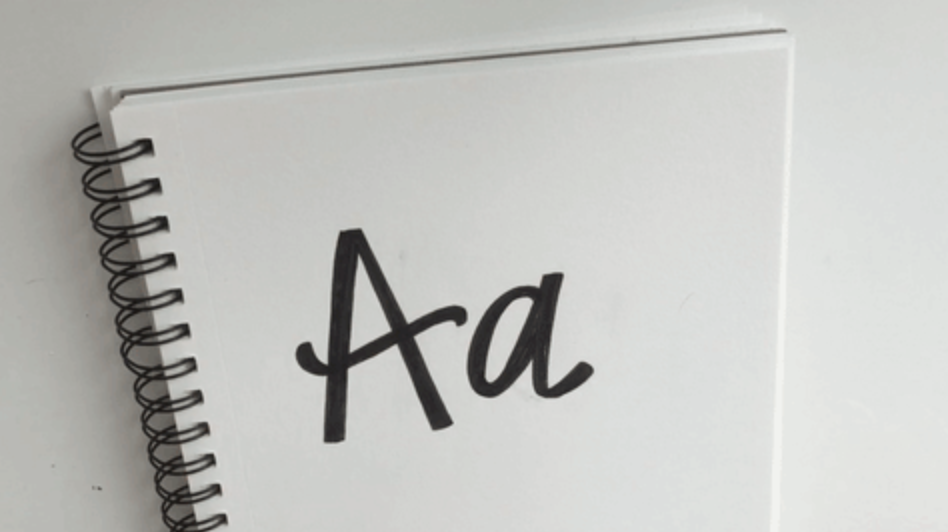 Or... if you want a bolder look, fill your letters in completely like this!