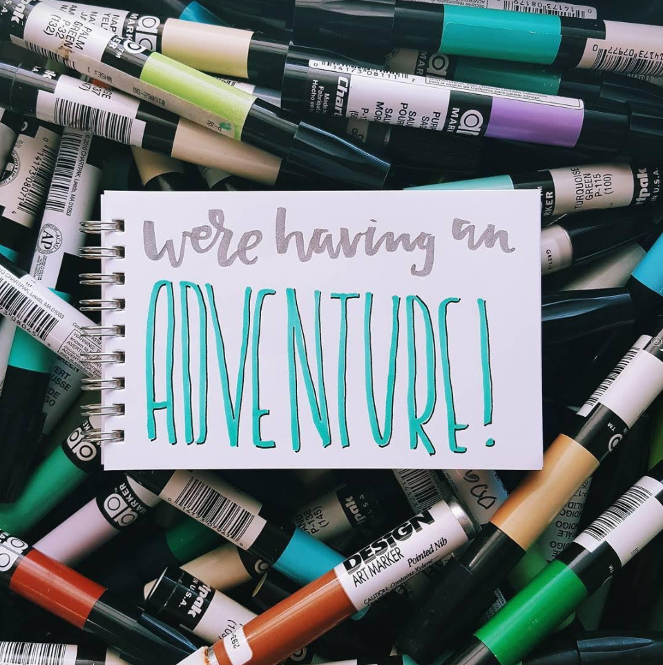 Lettering by Amelia Rusbar on Hand Lettering for Beginners