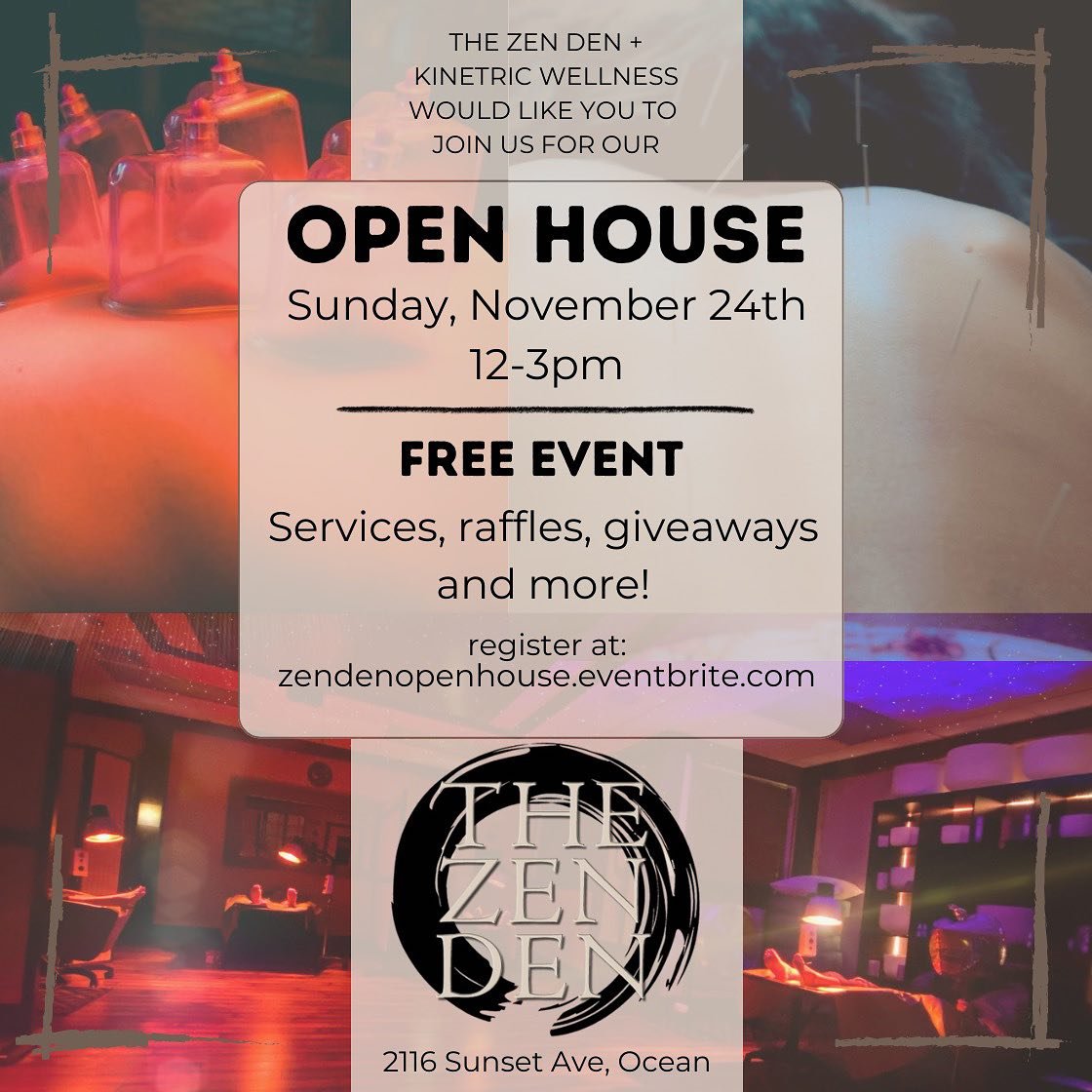 💫 Get ready to elevate your mind, body, and spirit at the Open House event hosted by @zendencenter and @kinetricwellness 

This event is the perfect opportunity to explore all the amazing services we have to offer!

Join us at The Zen Den for a day 