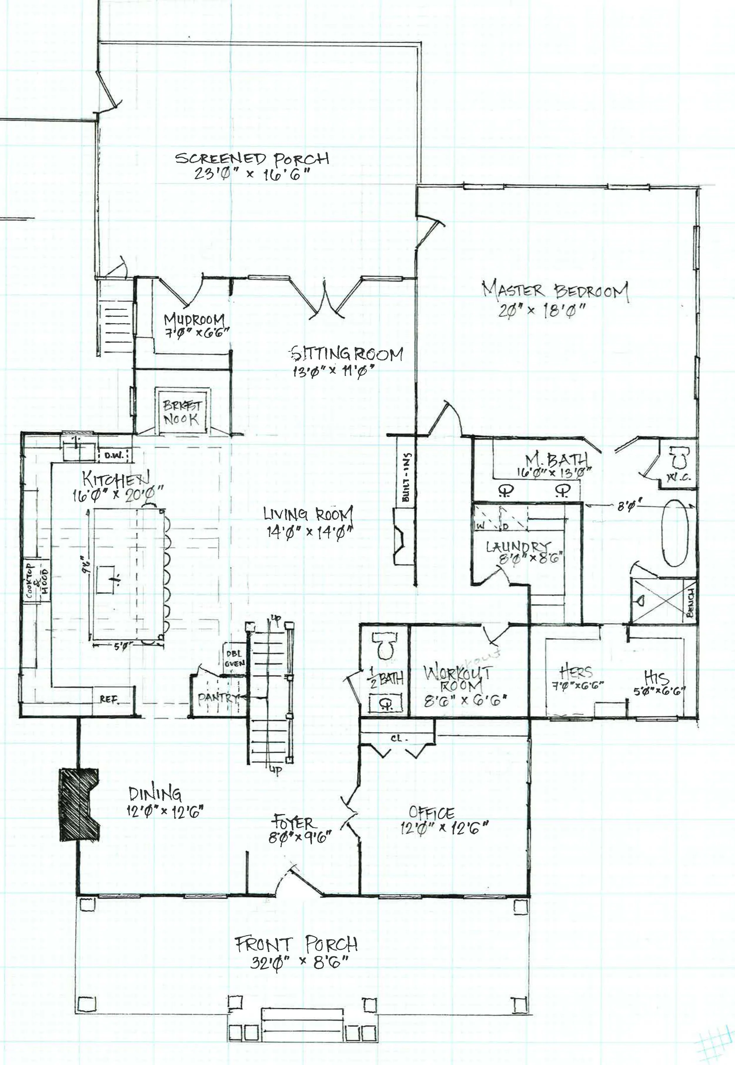 First Floor Plan Sketch