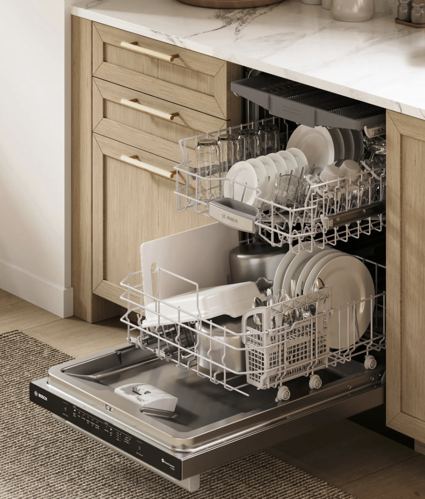 Bosch 800 Series Dishwasher 24'' Stainless Steel Anti-fingerprint