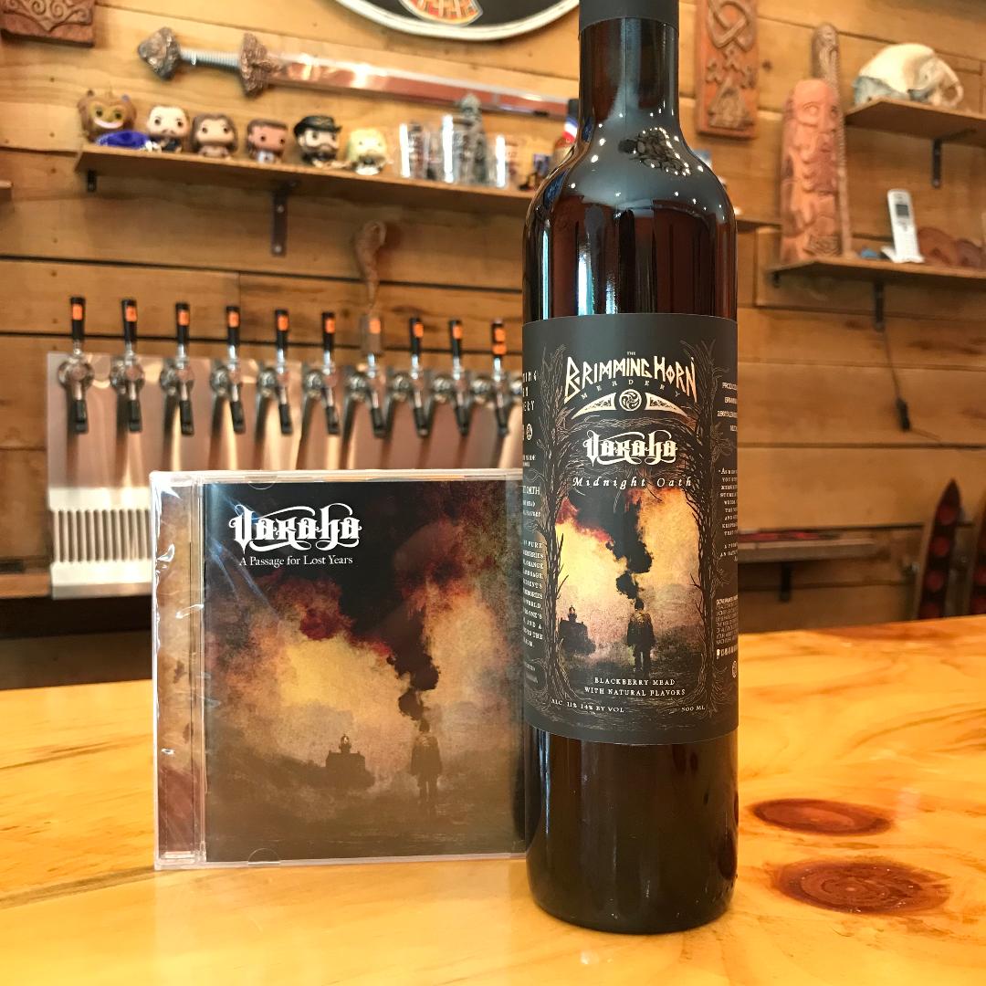 The “Midnight Oath” label artwork was designed by the legendary Travis Smith (Death, Opeth, Katatonia, etc) and mirrors Varaha’s album cover art for “A Passage for Lost Years”