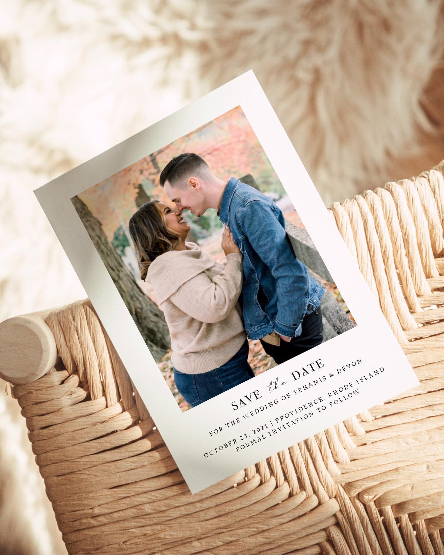 These two 🥰 Love these save the dates for Tehanis and Devon!