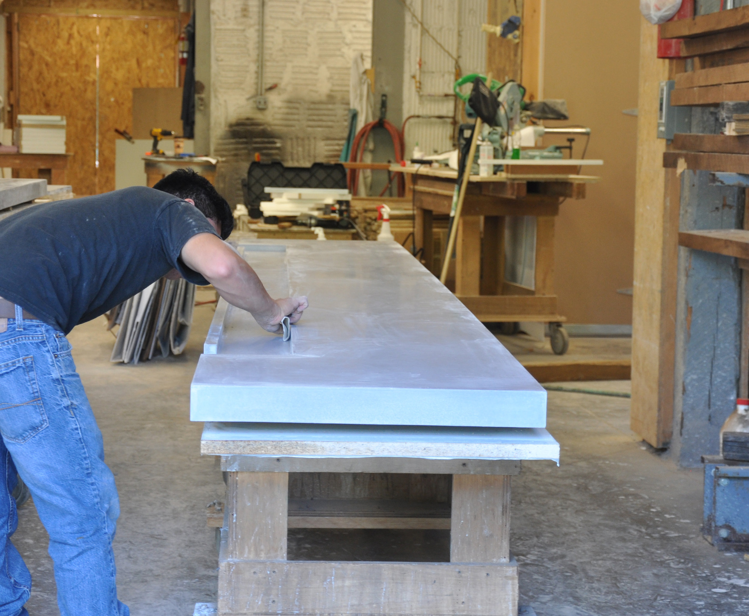 Concrete Bar Top Fabrication