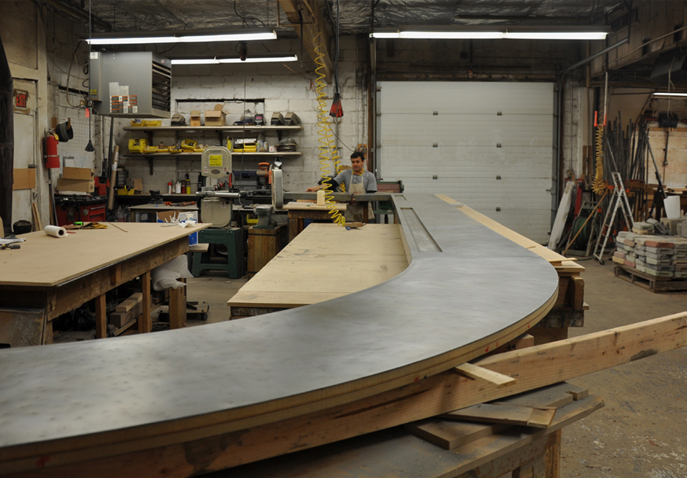 Zinc Bar Top in the Brooks Custom Shop