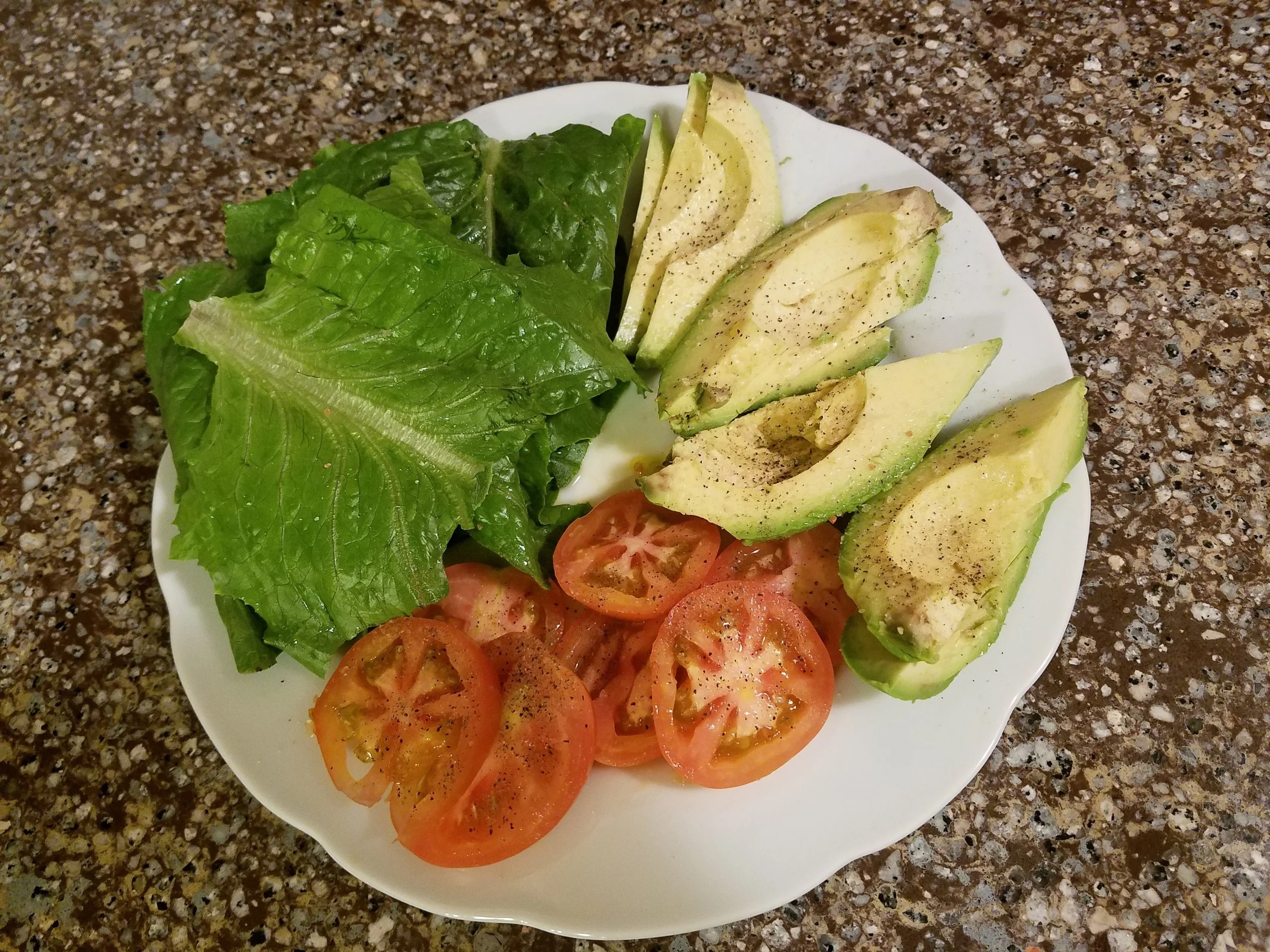 The garnishes are what really make the sandwich. Use kosher salt or pink salt to bring out the flavor in the avocado and tomato.