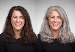 Barbara’s Actual Age: 51; Estimated Age w/ Brown Hair: 39.8 & w/ Gray Hair: 47