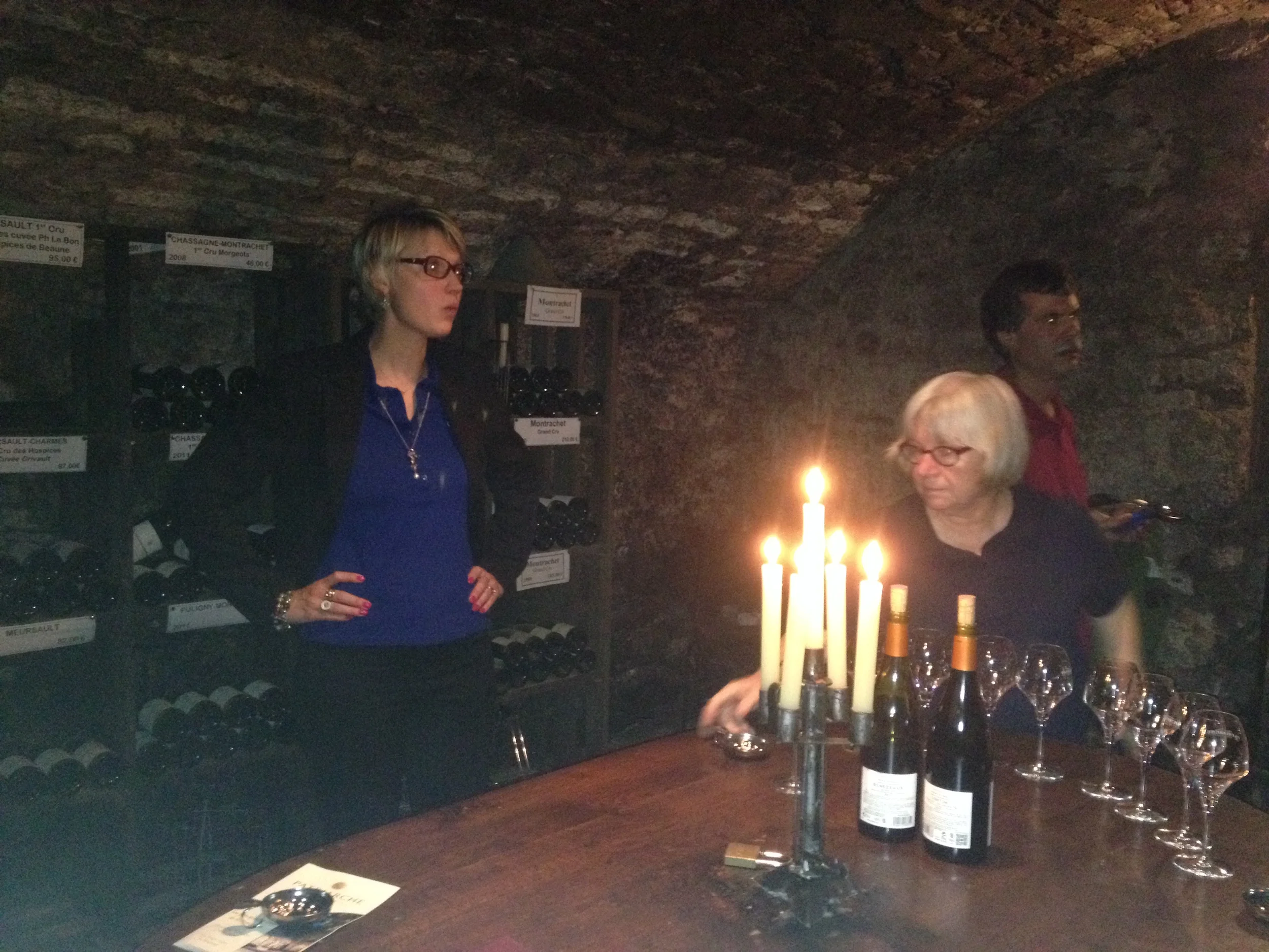 Pernille, Sommelier at Cave Patriarche in Beaune.
