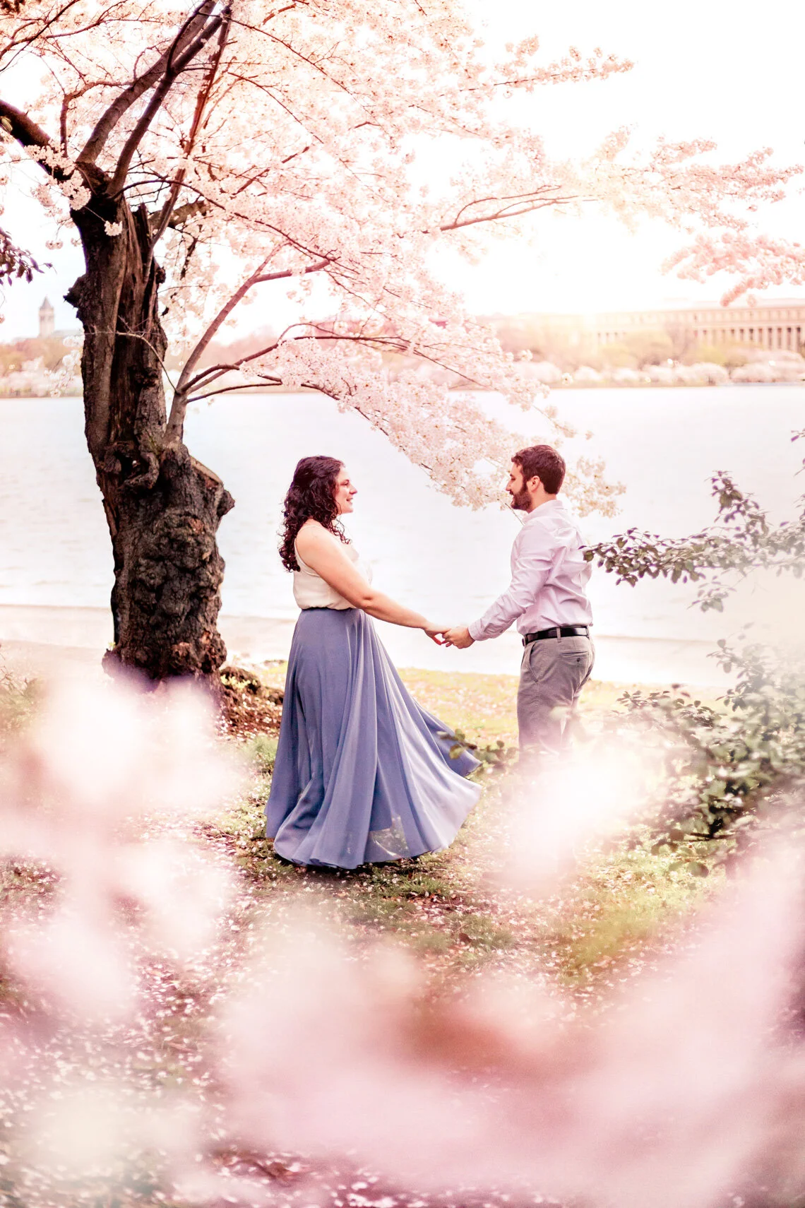 DC Cherry Blossom Engagement Session